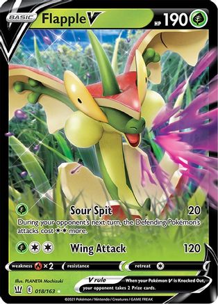 Flapple V 18/163 - Battle Styles Holofoil