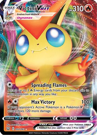 Victini VMAX 22/163 - SWSH05 Battle Styles Holofoil