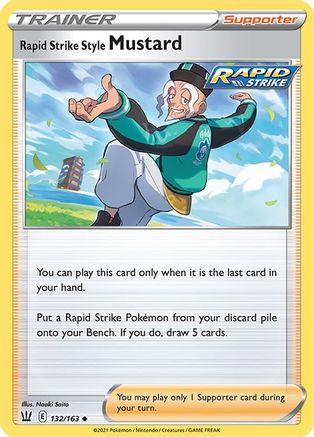 Rapid Strike Style Mustard 132/163 - Battle Styles Reverse Holofoil