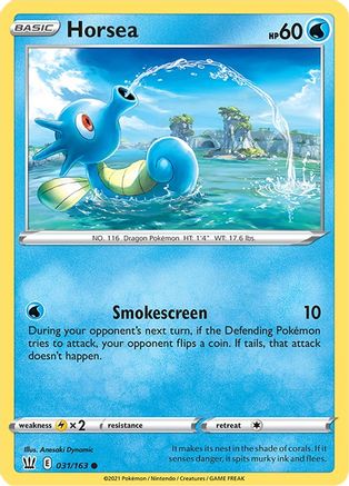 Horsea 31/163 - Battle Styles Reverse Holofoil