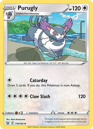 Purugly 116/163 - Battle Styles Reverse Holofoil
