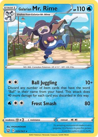 Galarian Mr. Rime 35/163 - Battle Styles