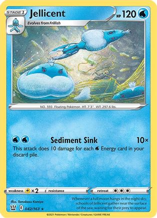 Jellicent 42/163 - Battle Styles Reverse Holofoil