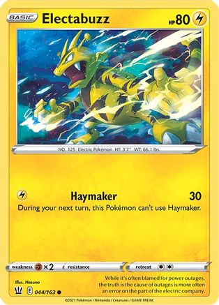 Electabuzz 44/163 - Battle Styles Reverse Holofoil