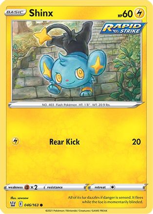 Shinx 46/163 - SWSH05 Battle Styles Reverse Holofoil