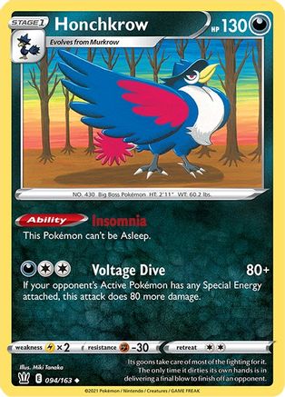 Honchkrow 94/163 - Battle Styles Reverse Holofoil