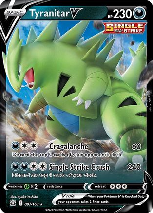 Tyranitar V 97/163 - SWSH05 Battle Styles Holofoil