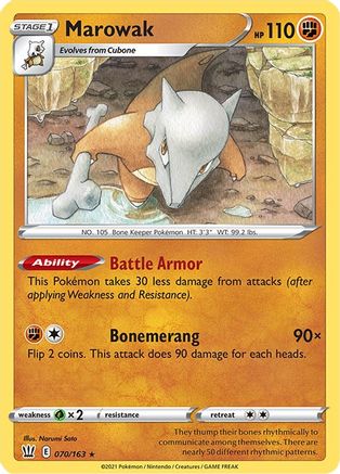 Marowak 70/163 - Battle Styles