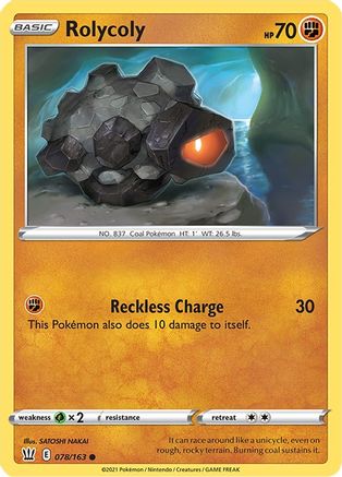 Rolycoly 78/163 - SWSH05 Battle Styles Reverse Holofoil