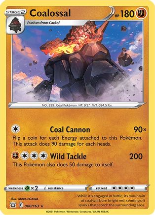 Coalossal 80/163 - Battle Styles Holofoil