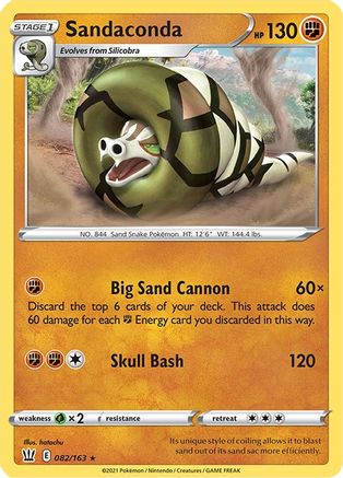 Sandaconda 82/163 - Battle Styles Reverse Holofoil