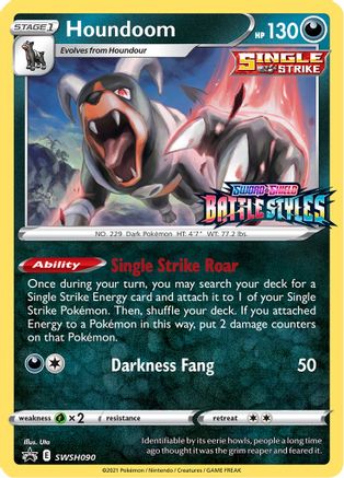 Houndoom SWSH090/307 - SWSH Black Star Promos Holofoil