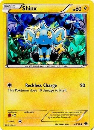 Shinx - 43/99 (Cracked Ice Holo) 43 - Blister Exclusives Holofoil