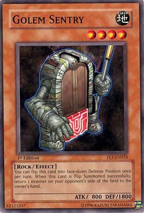 Golem Sentry (FET-EN025) - Flaming Eternity 1st Edition