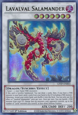 Lavalval Salamander (GFTP-EN003) - Ghosts From the Past 1st Edition