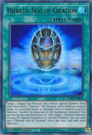 Hieratic Seal of Creation (GFTP-EN005) - Ghosts From the Past 1st Edition