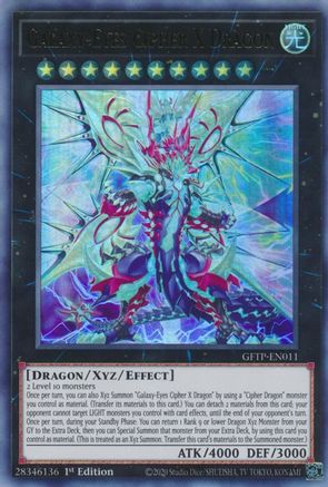 Galaxy-Eyes Cipher X Dragon (GFTP-EN011) - Ghosts From the Past 1st Edition