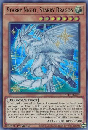 Starry Night, Starry Dragon (GFTP-EN027) - Ghosts From the Past 1st Edition