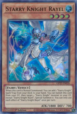 Starry Knight Rayel (GFTP-EN028) - Ghosts From the Past 1st Edition
