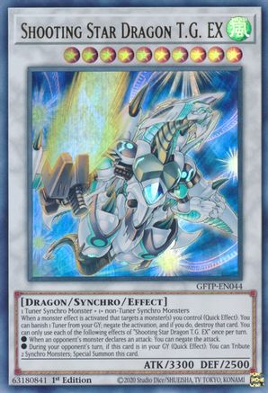 Shooting Star Dragon T.G. EX (GFTP-EN044) - Ghosts From the Past 1st Edition