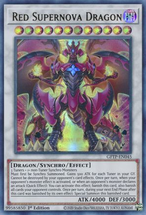 Red Supernova Dragon (GFTP-EN045) - Ghosts From the Past 1st Edition