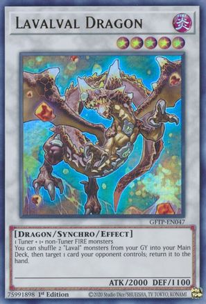 Lavalval Dragon (GFTP-EN047) - Ghosts From the Past 1st Edition