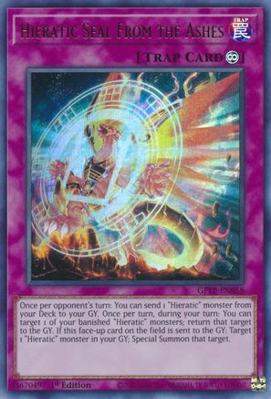 Hieratic Seal From the Ashes (GFTP-EN058) - Ghosts From the Past 1st Edition