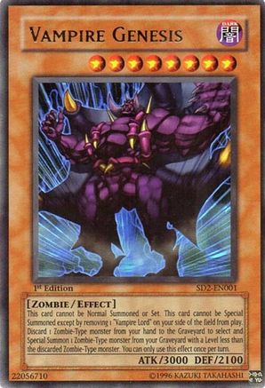 Vampire Genesis (SD2-EN001) - Structure Deck: Zombie Madness 1st Edition