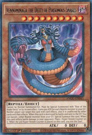 Vennominaga the Deity of Poisonous Snakes (ANGU-EN041) - Ancient Guardians 1st Edition