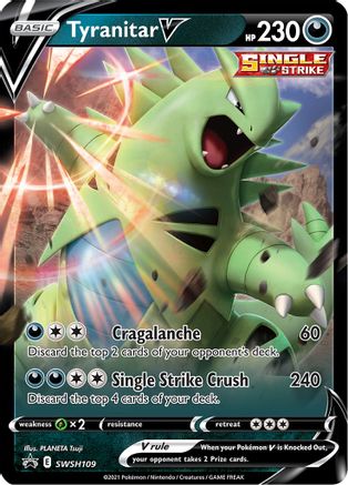 Tyranitar V - SWSH109 SWSH109/307 - SWSH Sword & Shield Promo Cards Holofoil