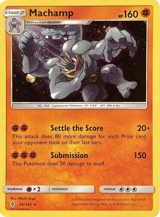 Machamp - 65/145 (Cosmos Holo) 65 - Blister Exclusives Holofoil