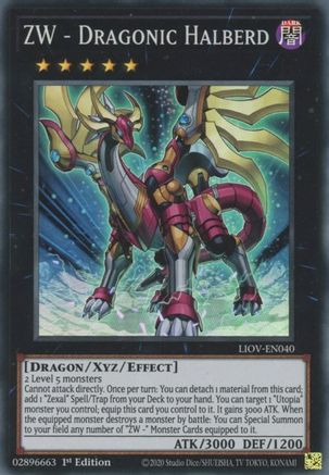 ZW - Dragonic Halberd (LIOV-EN040) - Lightning Overdrive 1st Edition