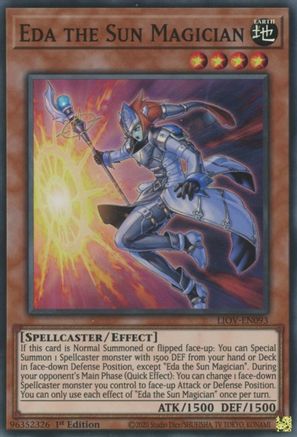 Eda the Sun Magician (LIOV-EN093) - Lightning Overdrive 1st Edition