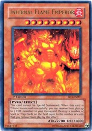 Infernal Flame Emperor (SD3-EN001) - Structure Deck: Blaze of Destruction 1st Edition