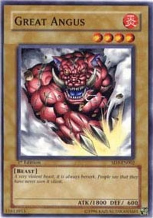 Great Angus (SD3-EN002) - Structure Deck: Blaze of Destruction 1st Edition