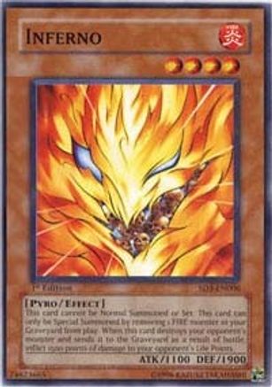 Inferno (SD3-EN006) - Structure Deck: Blaze of Destruction 1st Edition