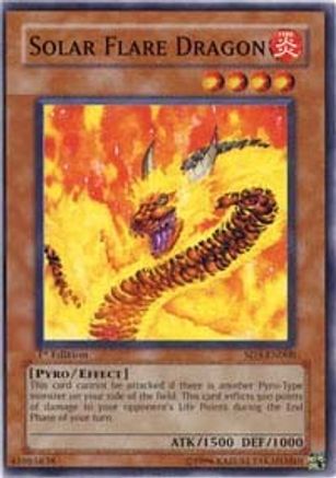 Solar Flare Dragon (SD3-EN008) - Structure Deck: Blaze of Destruction 1st Edition