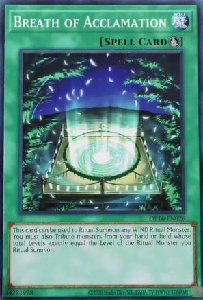 Breath of Acclamation (OP16-EN026) - OTS Tournament Pack 16 Unlimited