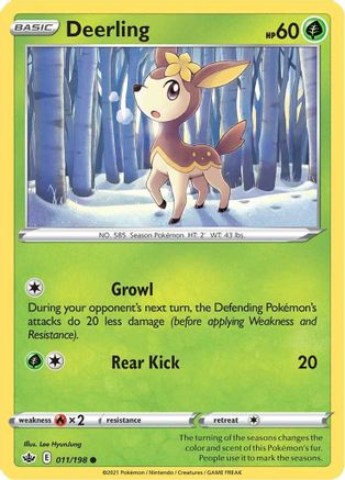 Deerling 11/198 - SWSH06 Chilling Reign Reverse Holofoil