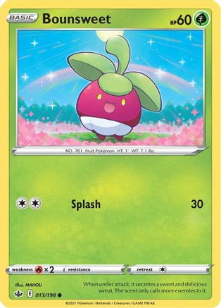 Bounsweet 13/198 - SWSH06 Chilling Reign Reverse Holofoil