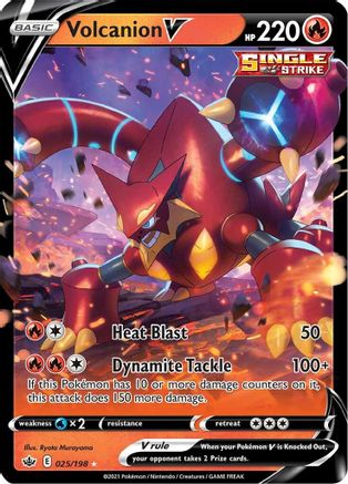 Volcanion V 25/198 - SWSH06 Chilling Reign Holofoil