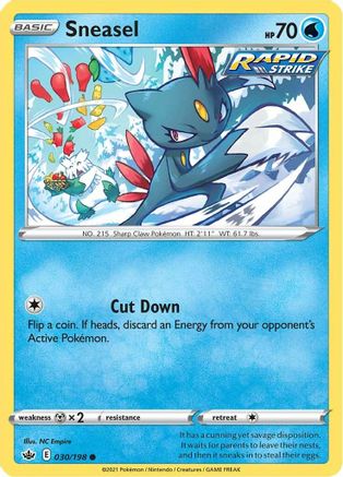 Sneasel 30/198 - SWSH06 Chilling Reign