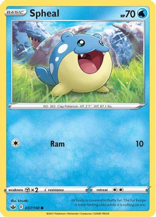 Spheal 37/198 - Chilling Reign Reverse Holofoil