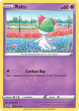 Ralts 59/198 - SWSH06 Chilling Reign Reverse Holofoil