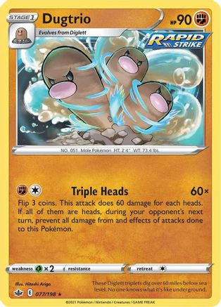 Dugtrio 77/198 - Chilling Reign