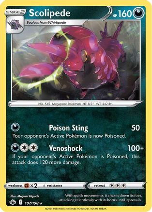 Scolipede 107/198 - Chilling Reign