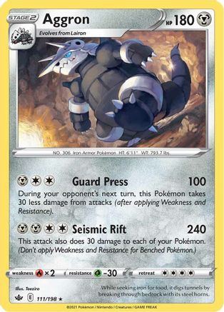 Aggron 111/198 - Chilling Reign Reverse Holofoil