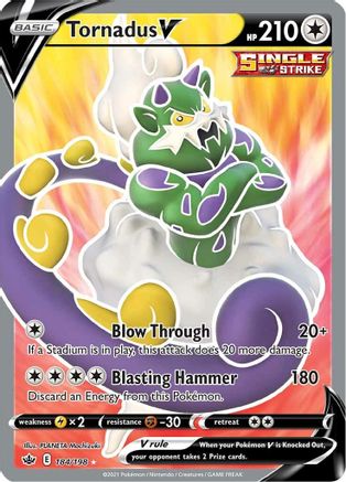 Tornadus V 184/198 - Chilling Reign Holofoil