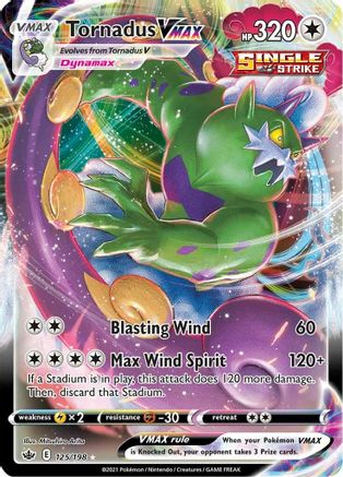 Tornadus VMAX 125/198 - SWSH06 Chilling Reign Holofoil