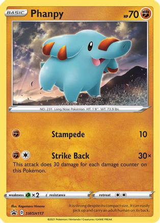 Phanpy - SWSH117 SWSH117/307 - SWSH Sword & Shield Promo Cards Holofoil